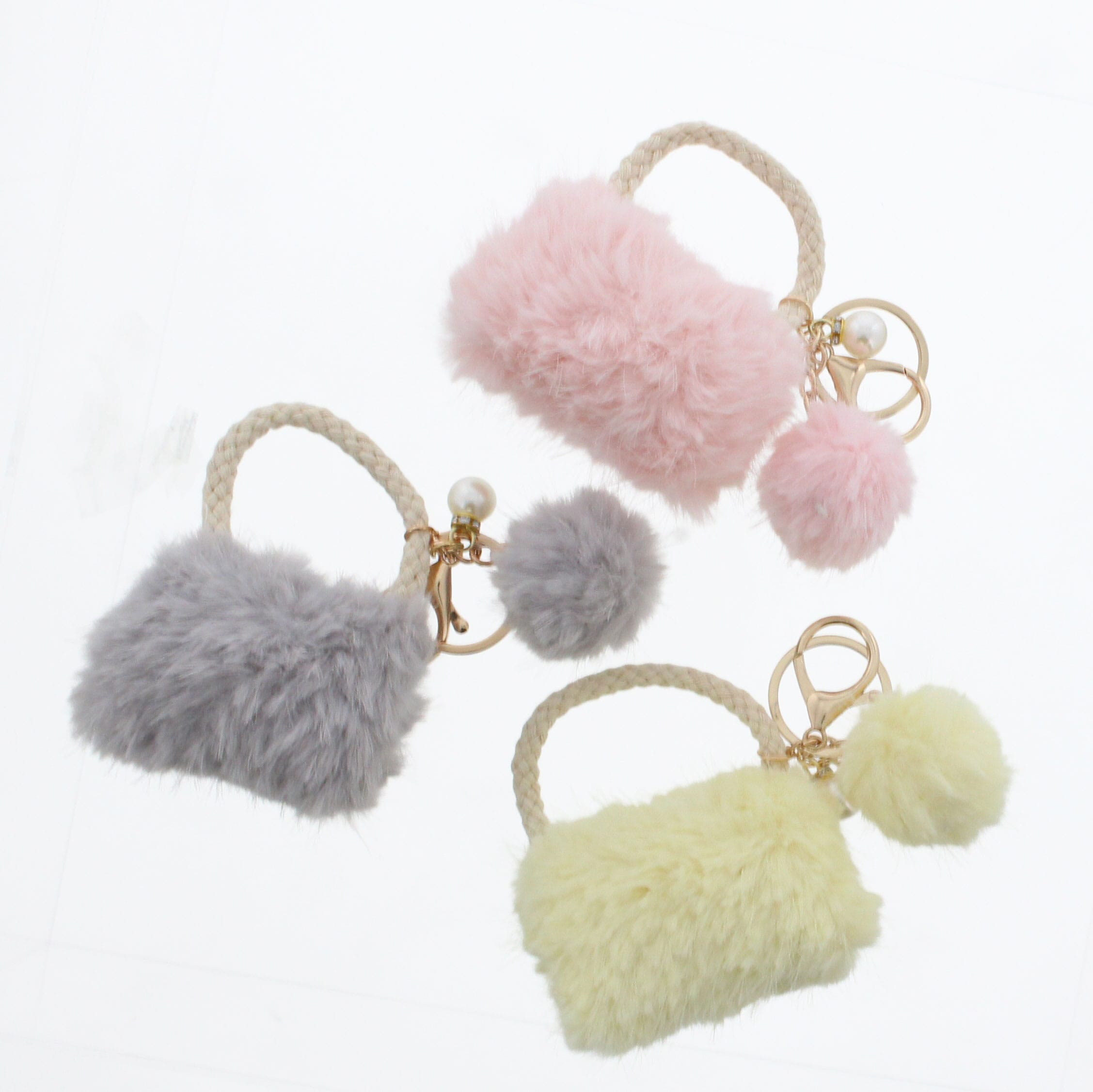 ミニファーバッグポンポンチャーム