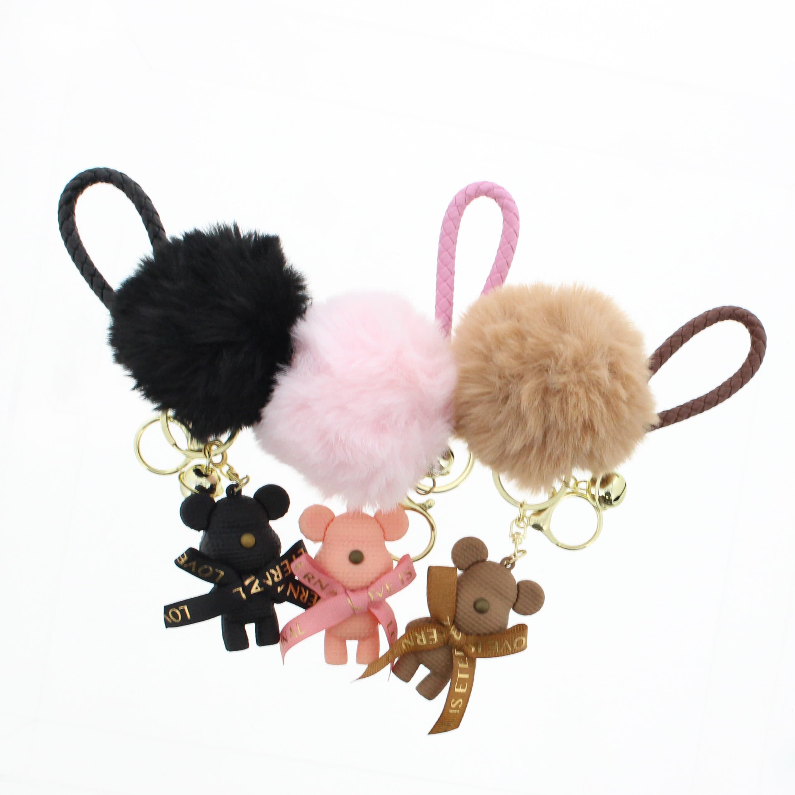 ポンポンファーベアチャーム