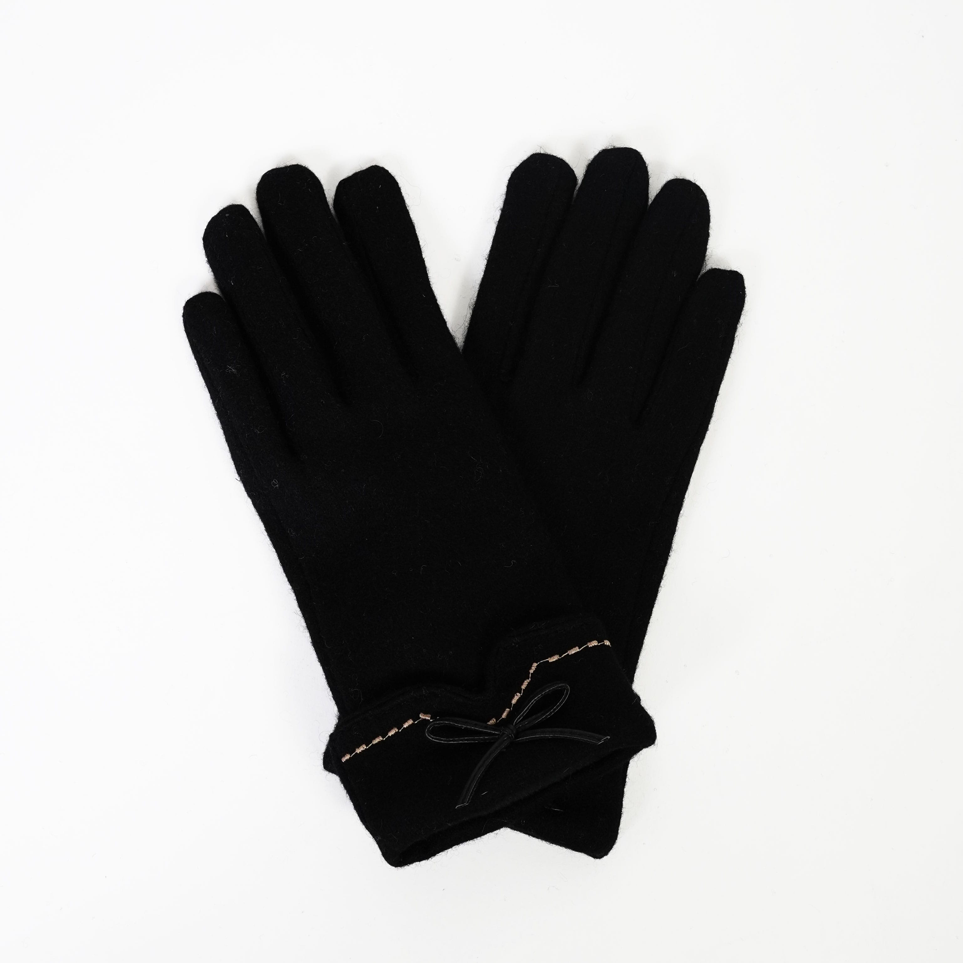 ステッチリボンニットグローブ