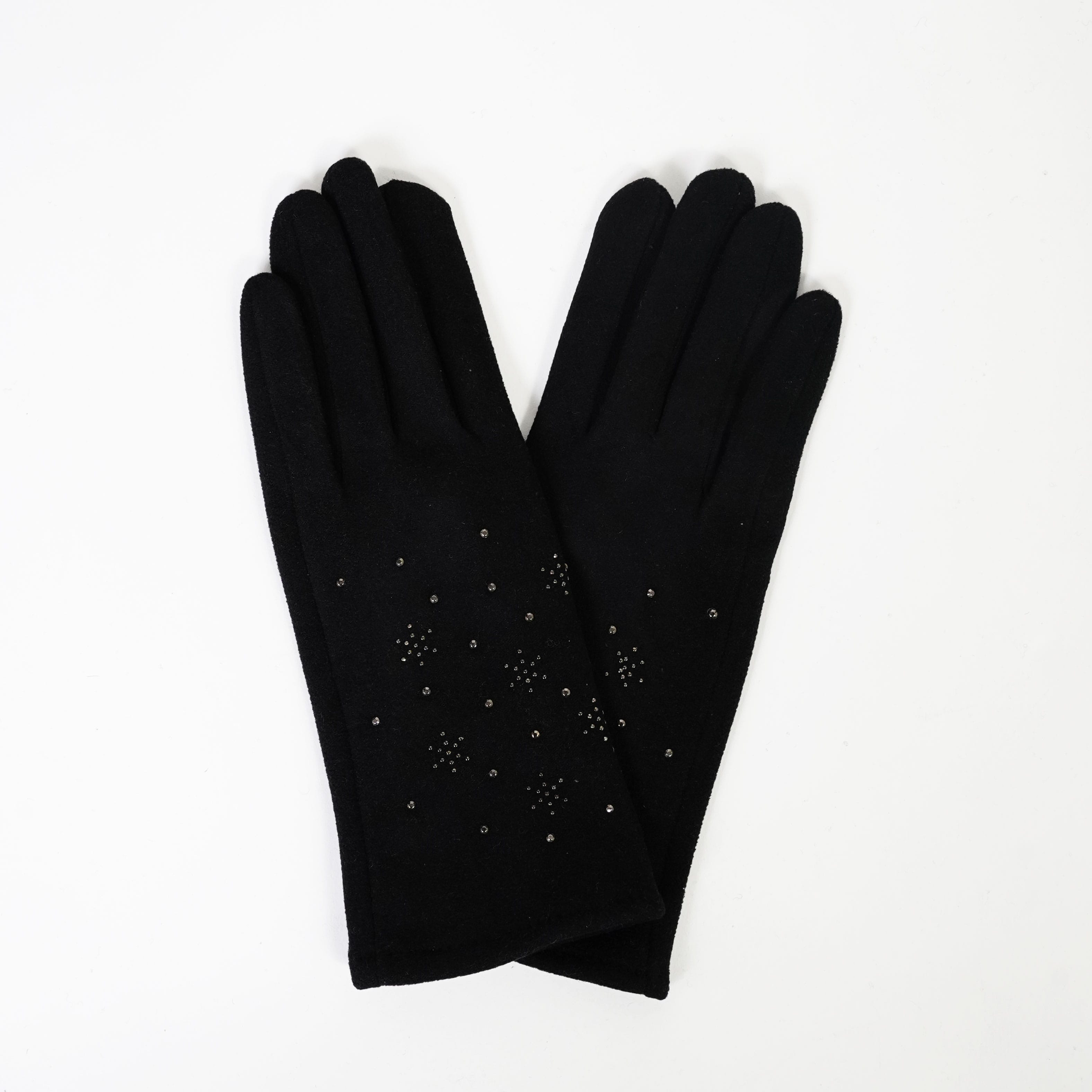 ラインストーンニットグローブ