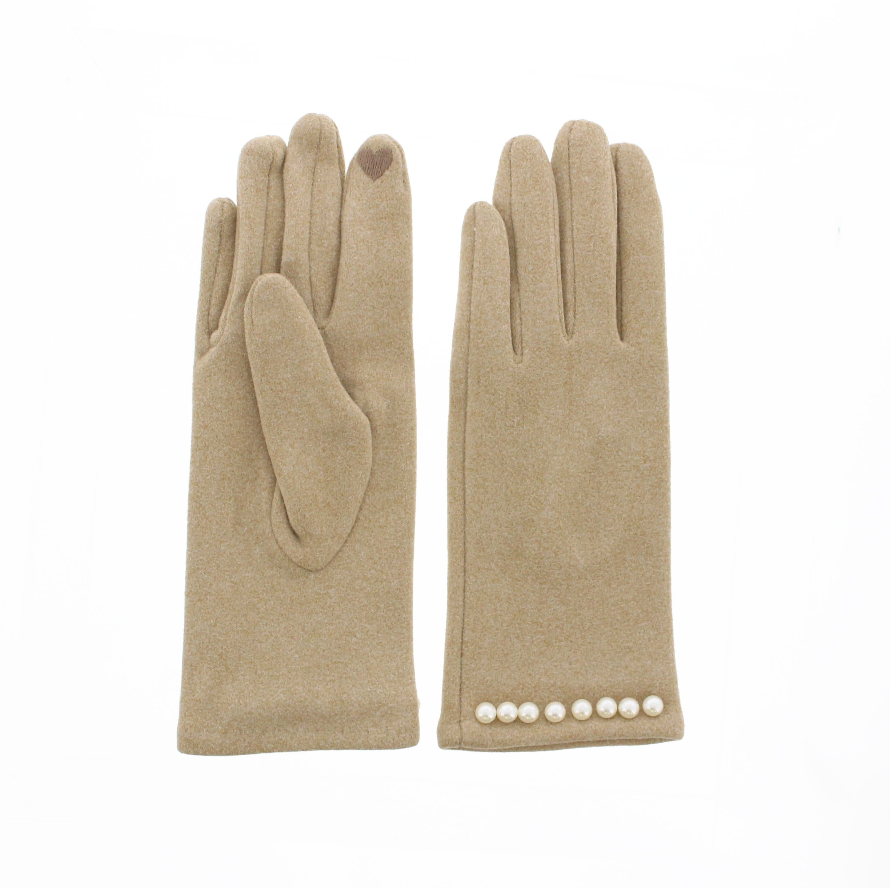 パールアクセントニットグローブ