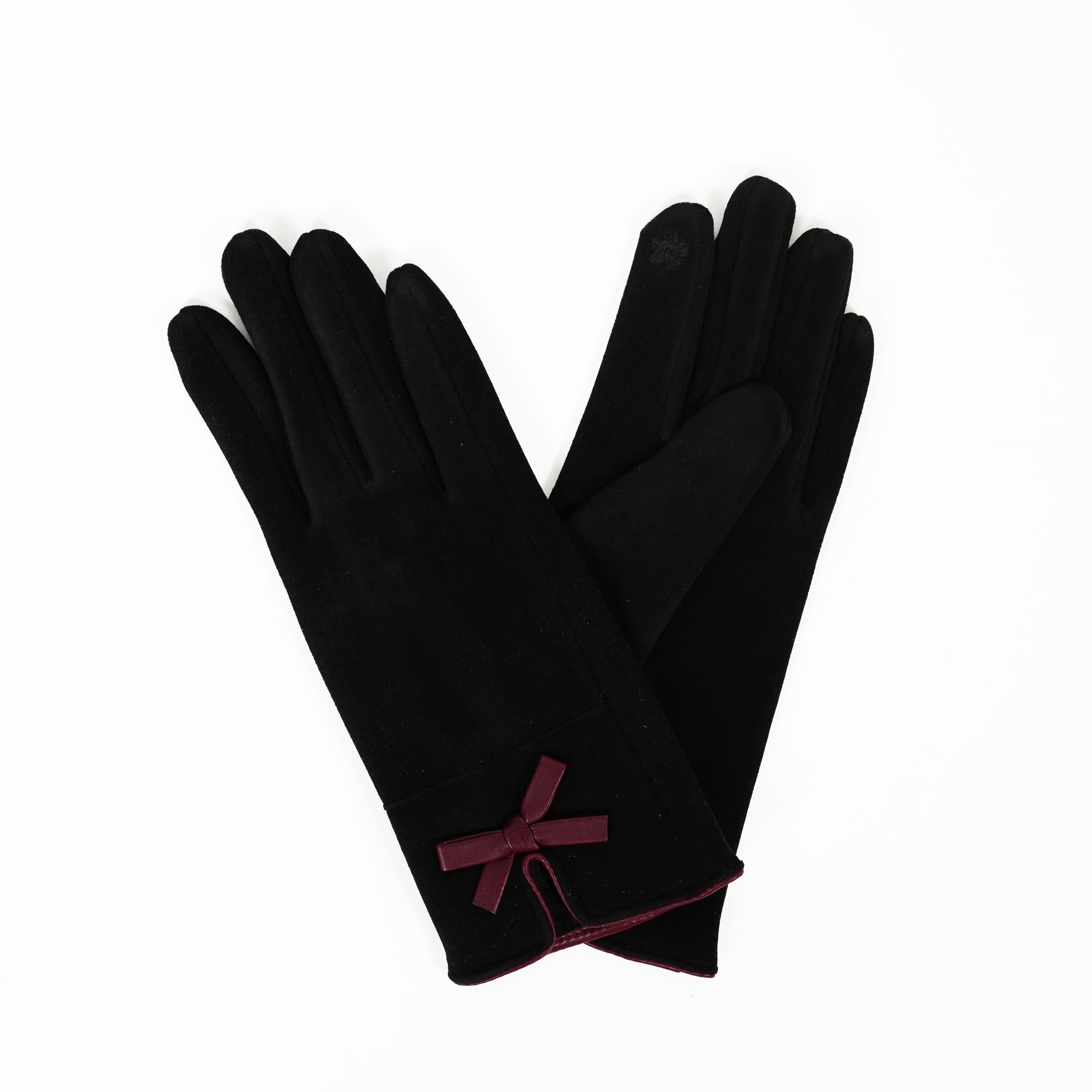 パイピングリボンニットグローブ