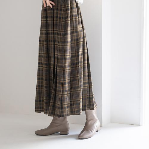 バックファスナーストレッチショートブーツ