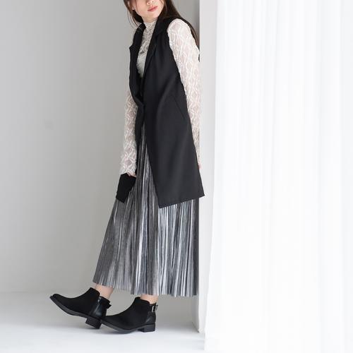 サイドベルトショートブーツ