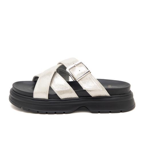 【JB selection】クロスベルト厚底ミュールサンダル