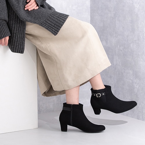 サイドゴアベルトショートブーツ/125-45810