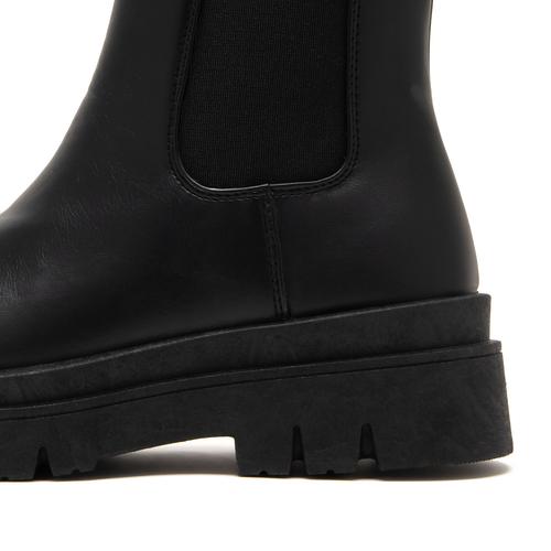 トラックソールレースサイドゴアショートブーツ