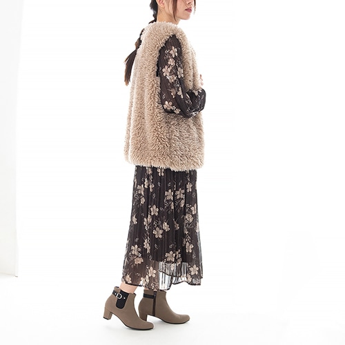 サイドゴアベルトショートブーツ/125-45810