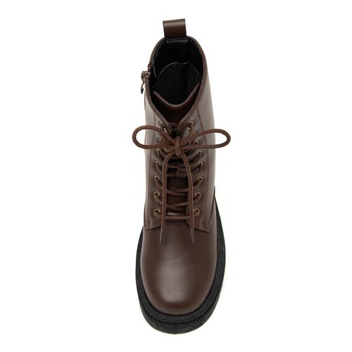 トラックソールレースアップショートブーツ