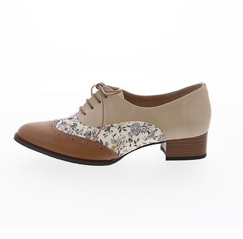 【3-4月限定】●受注生産●マテリアルコンビレースアップマニッシュシューズ