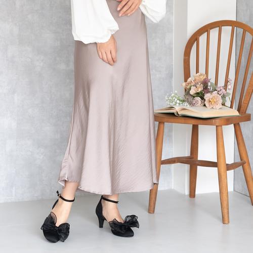 2WAYシアーリボンセパレートストラップパンプス