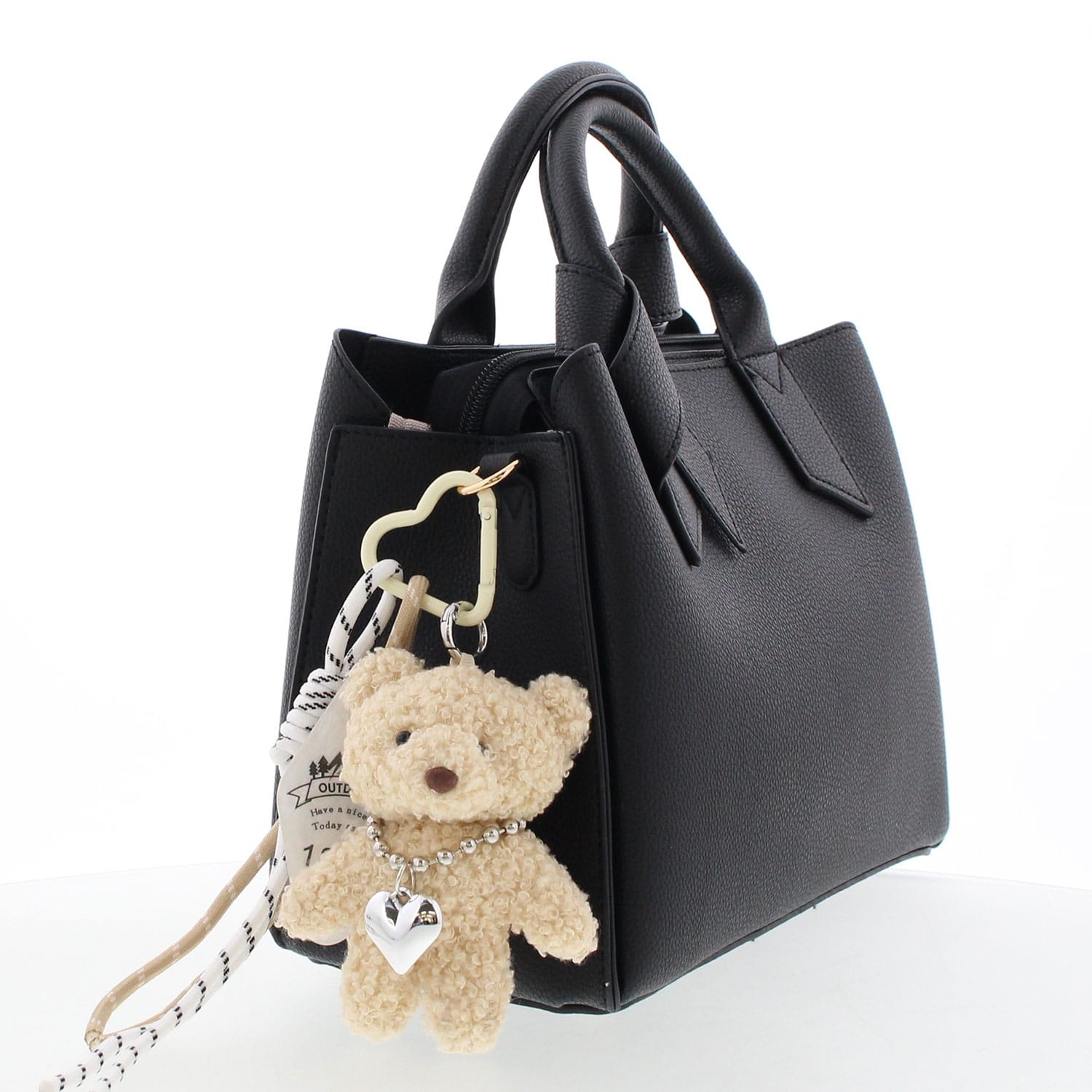 ハートカラビナベアチャーム