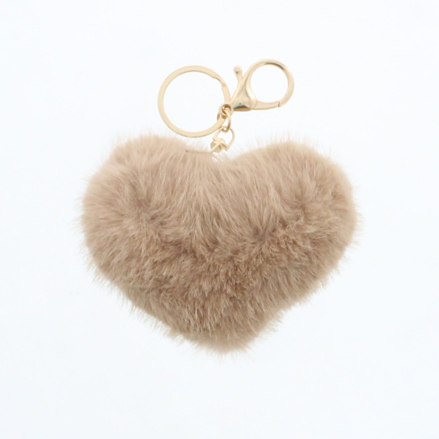 ハートコンビカラーエコファーチャーム