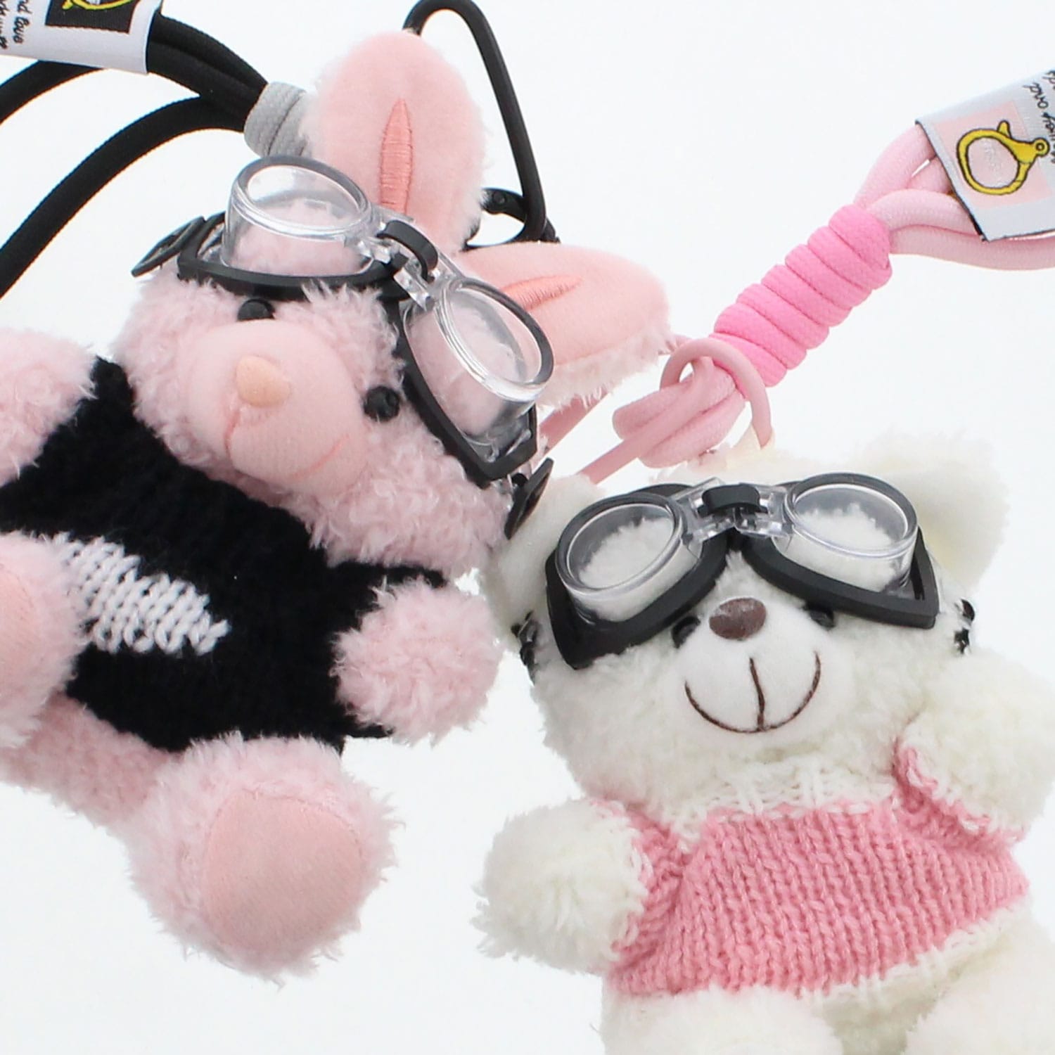 ゴーグルニットうさぎチャーム