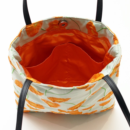 フラワージャガードトートバッグ