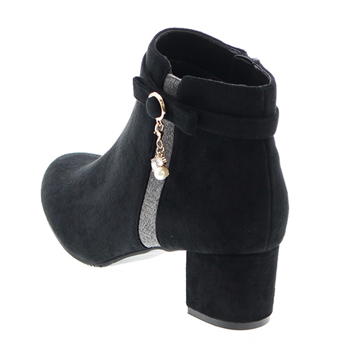 2wayビジューリボンショートブーツ