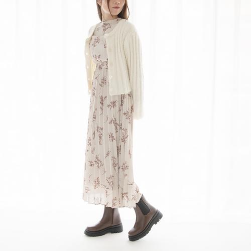 トラックソールレースサイドゴアショートブーツ