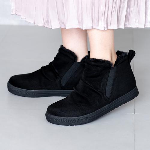 インナーファースエードサイドゴアショートブーツ