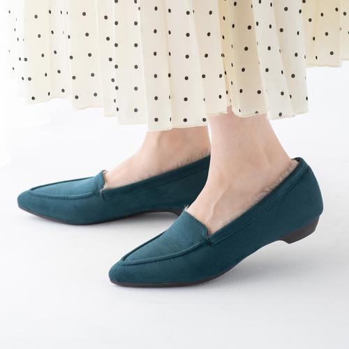 インナーファーポインテッドモールドソールモカシン