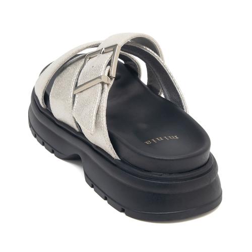 【JB selection】クロスベルト厚底ミュールサンダル