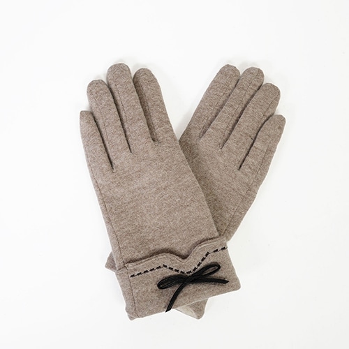 ステッチリボンニットグローブ