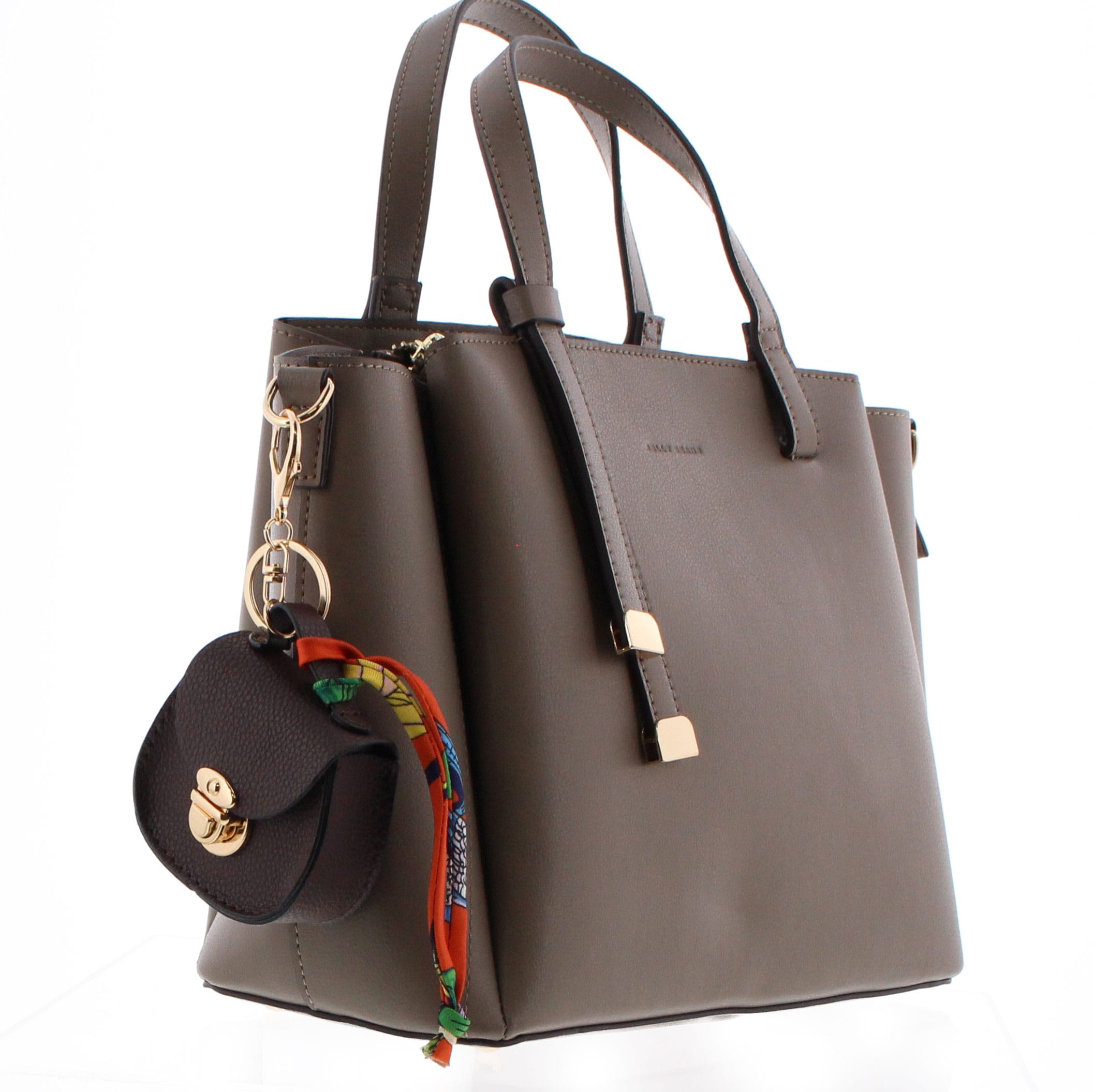 スカーフストラップミニバッグチャーム ソリッドカラー