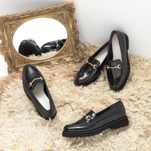 トラックソールビットローファー