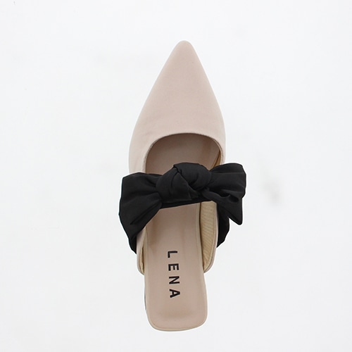 【JB selection】ボリュームリボンミュールサンダル