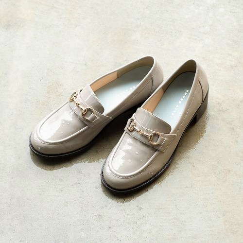 ビットヒールローファーレインパンプス