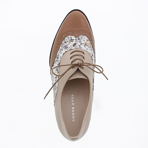 【3-4月限定】●受注生産●マテリアルコンビレースアップマニッシュシューズ