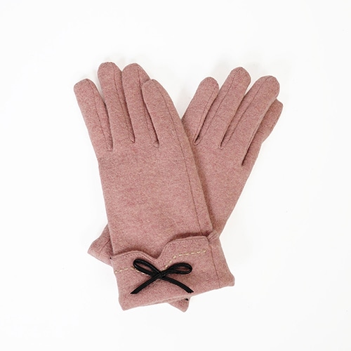 ステッチリボンニットグローブ