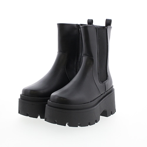 厚底トラックソールサイドゴアブーツ