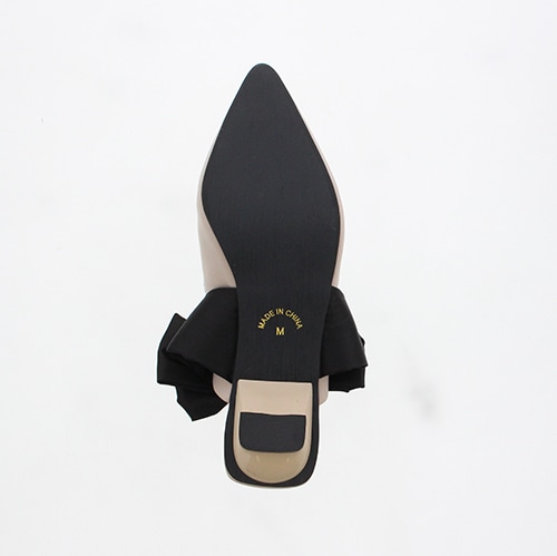 【JB selection】ボリュームリボンミュールサンダル