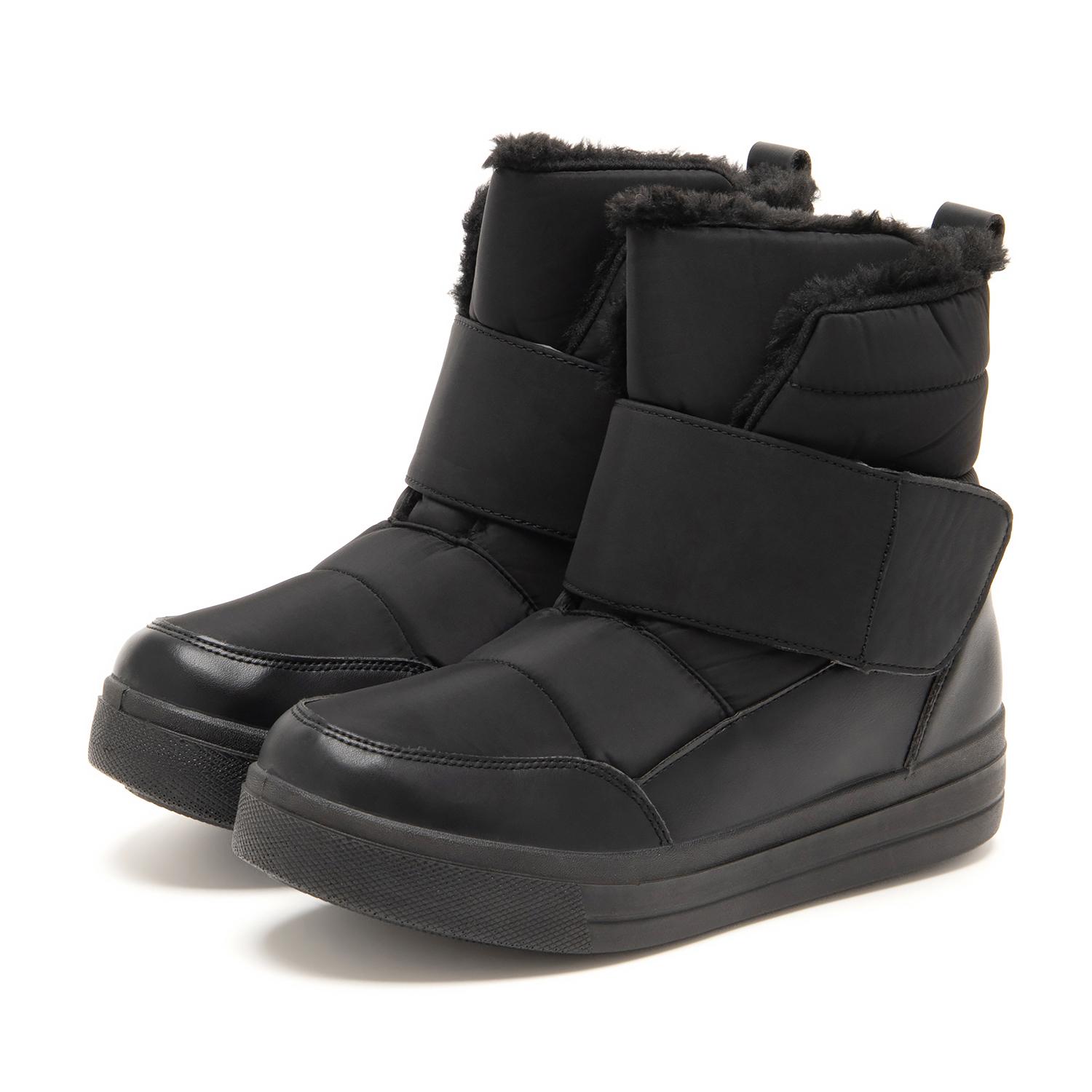 あったかベルクロベルトファーショートブーツ