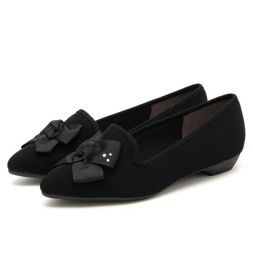 ツイストリボンオペラデザインパンプス