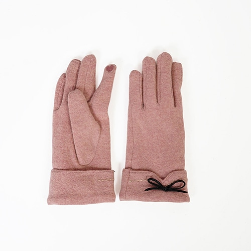 ステッチリボンニットグローブ