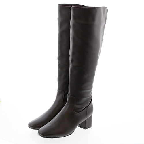 バックファスナーロングブーツ