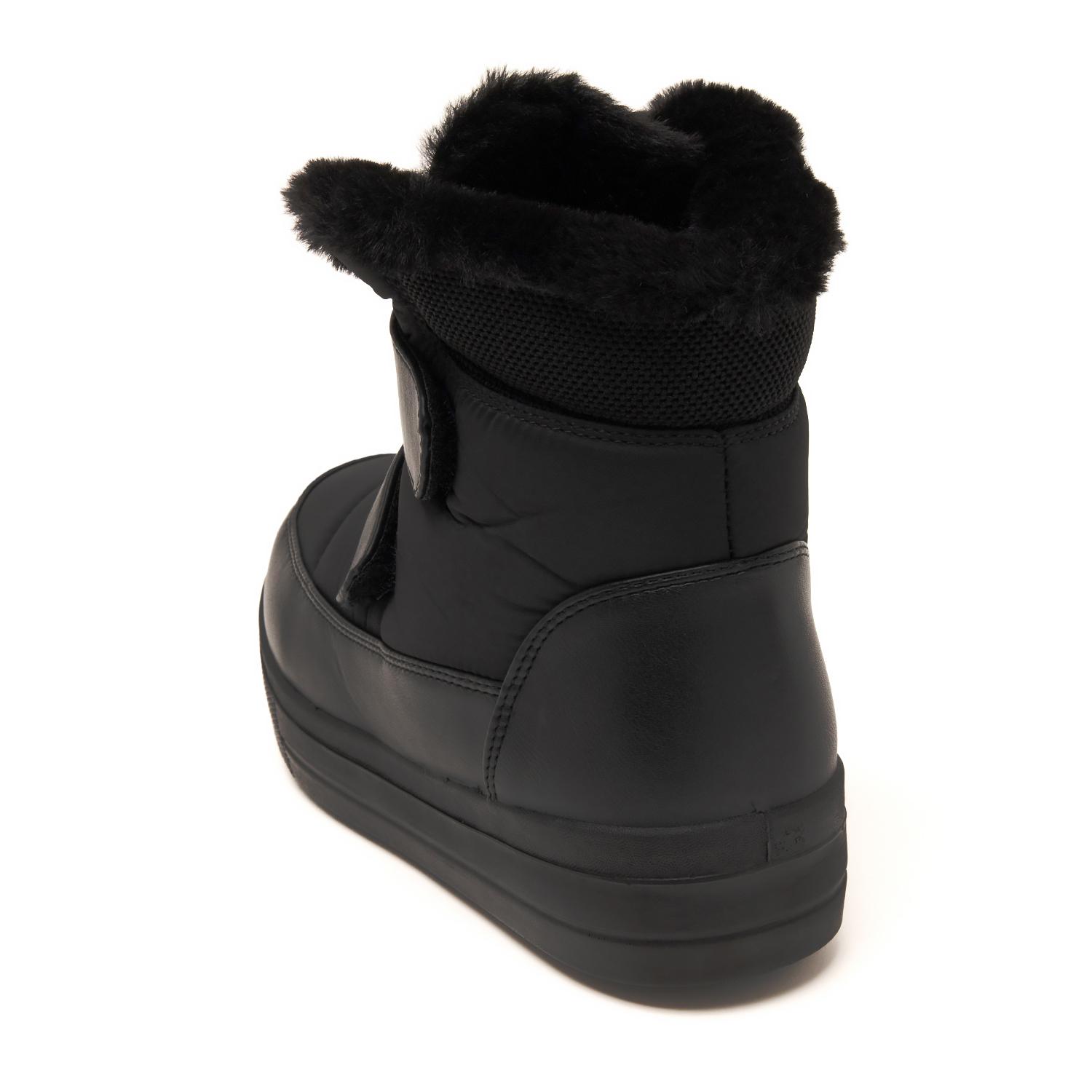 あったかベルクロWベルトファーショートブーツ