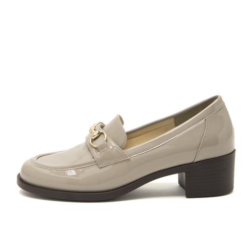 ビットヒールローファーレインパンプス