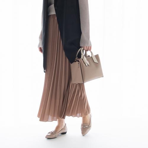 ノットリボンハンドルハンドバッグ【新色追加】