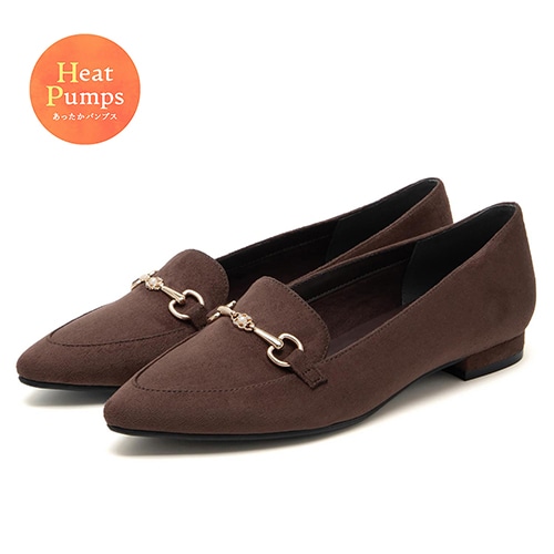 【あったか仕様】フラワービットローファーフラットパンプス