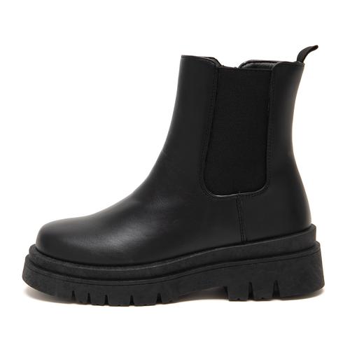 トラックソールレースサイドゴアショートブーツ