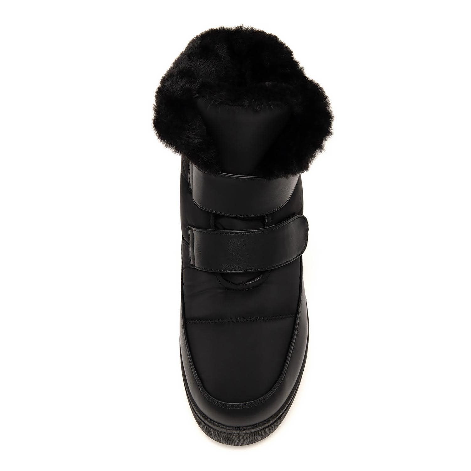 あったかベルクロWベルトファーショートブーツ