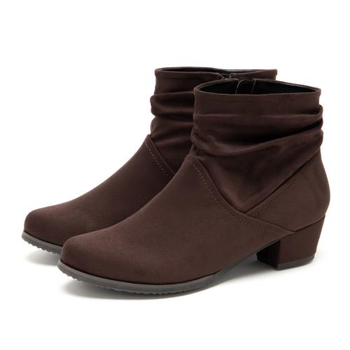 スエードルーズショートブーツ