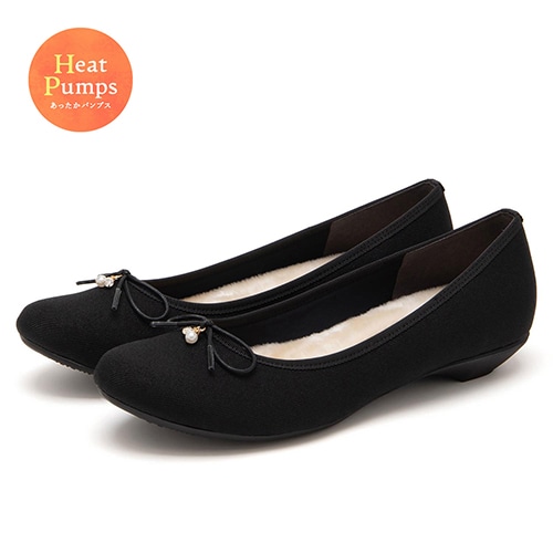 【あったか仕様】インナーファーバレエシューズ