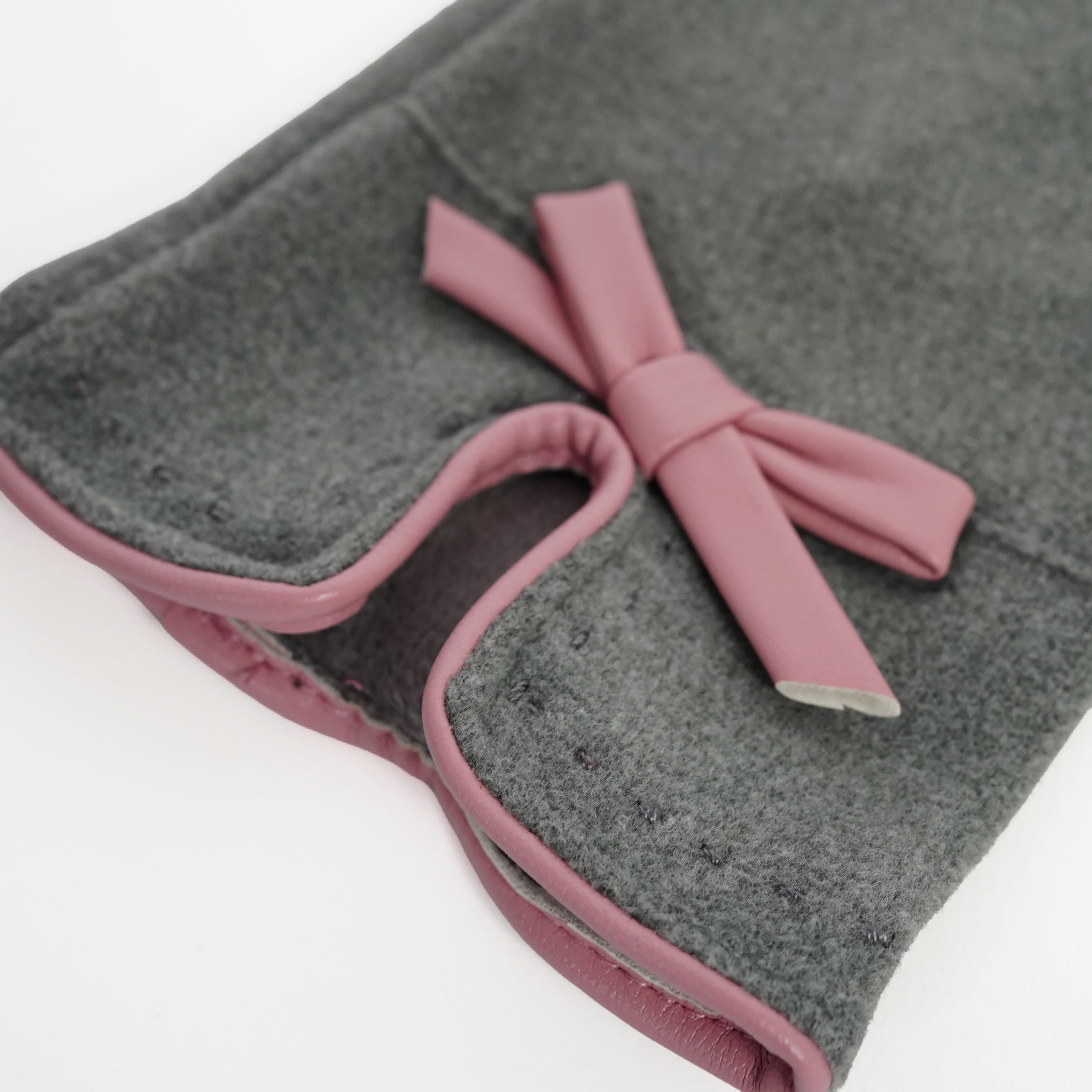 パイピングリボンニットグローブ