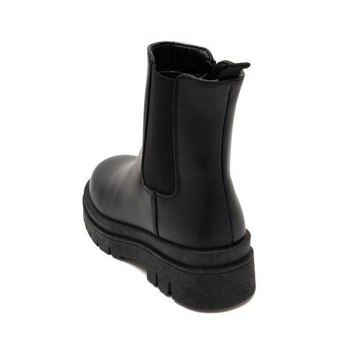 トラックソールレースサイドゴアショートブーツ