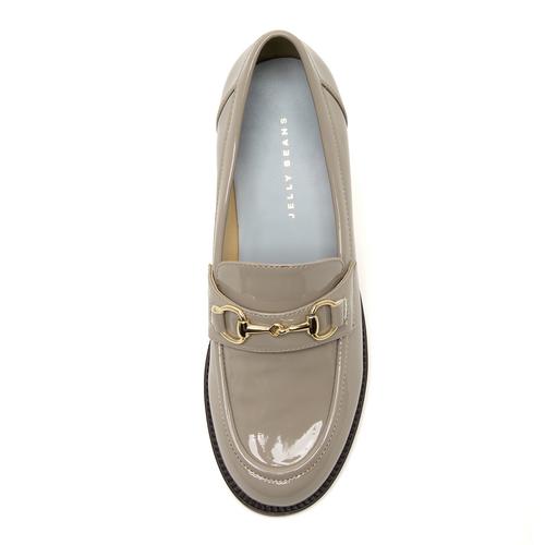 ビットヒールローファーレインパンプス