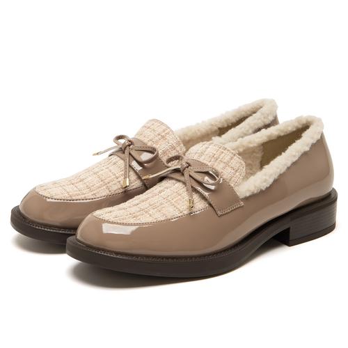 マテリアルコンビインナーファーローファー