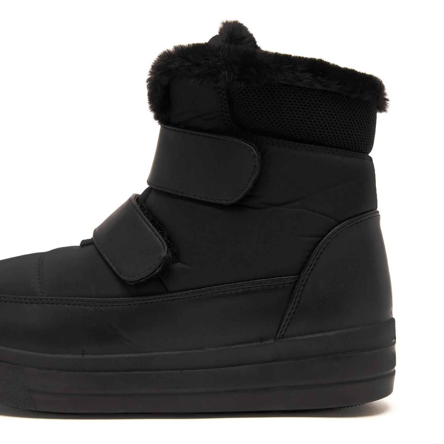 あったかベルクロWベルトファーショートブーツ